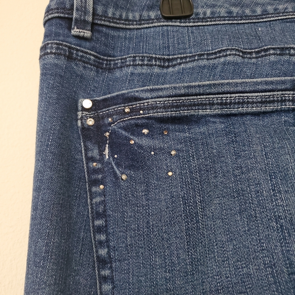 White House Black Marker Blanc Sparkle Jeans